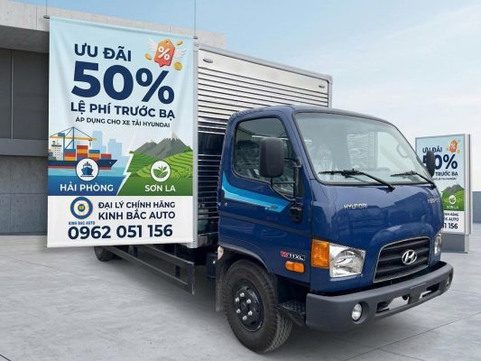 Ưu đãi 50% lệ phí trước bạ cho xe tải Hyundai tại Hải Phòng và Sơn La