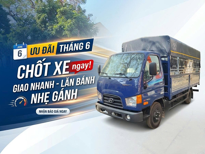 Ưu đãi tháng 6 chốt xe, giao nhanh, lăn bánh nhẹ gánh